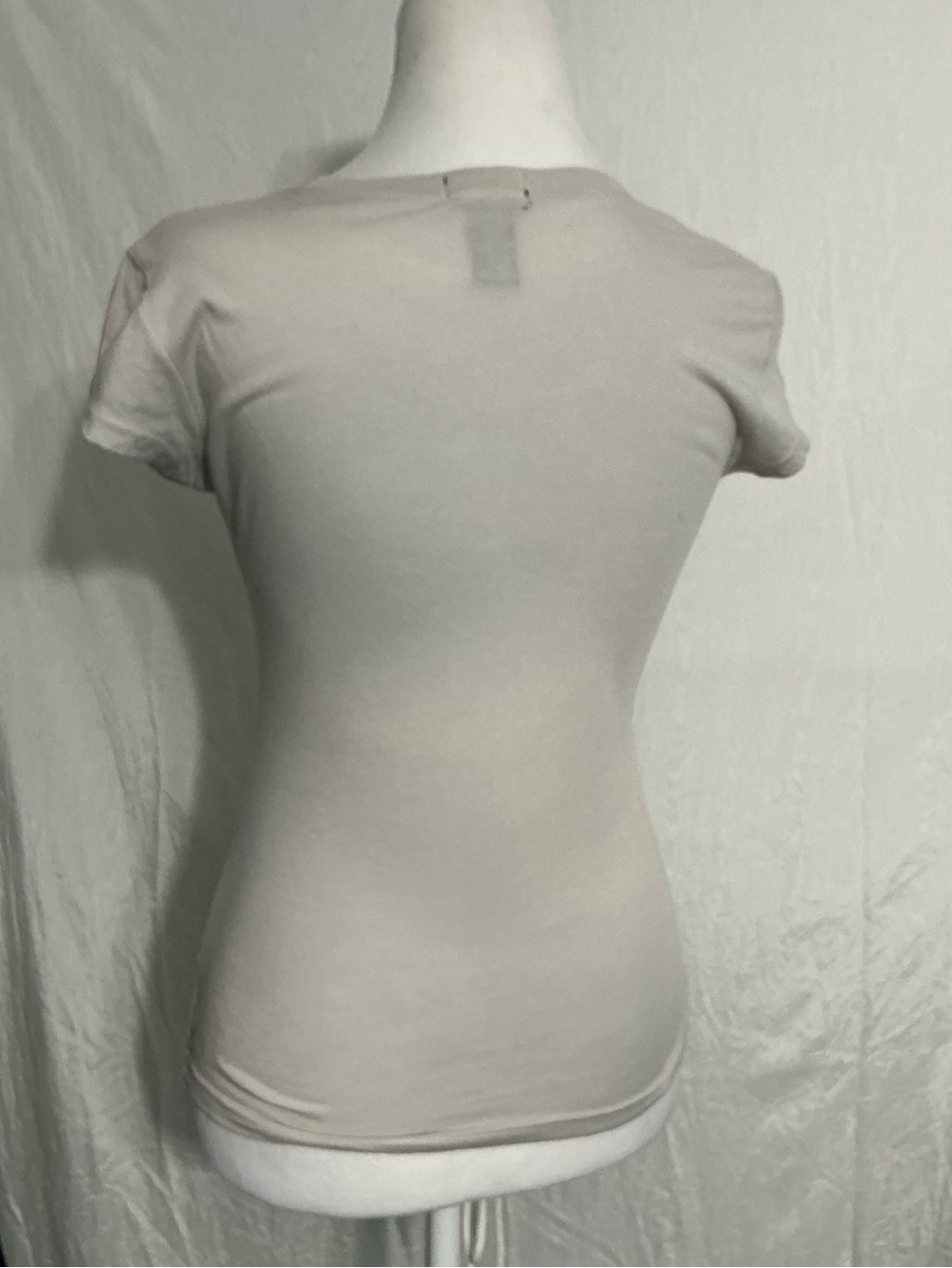Wet Seal 'DEFINE "SINGLE"' Graphic Tank Top - Light Gray with Navy Print - Picture 2 of 6